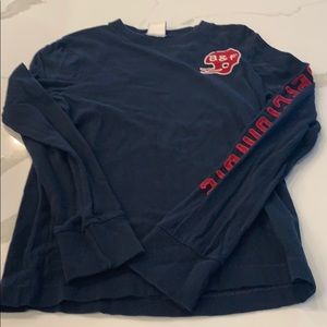 Abercrombie kids football LS tee. Size L